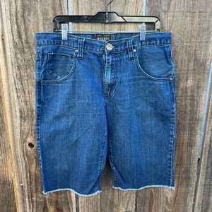 Guess denim cut off shorts